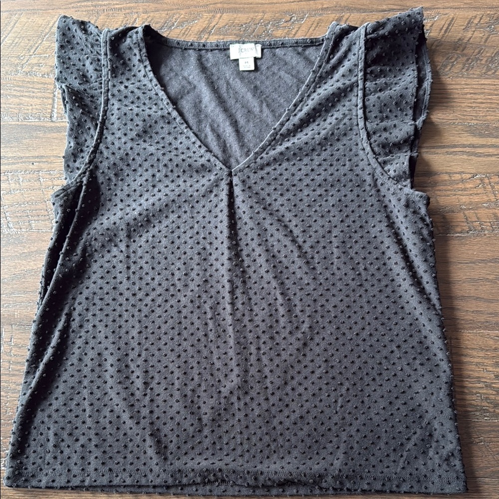 Jcrew flutter sleeve top